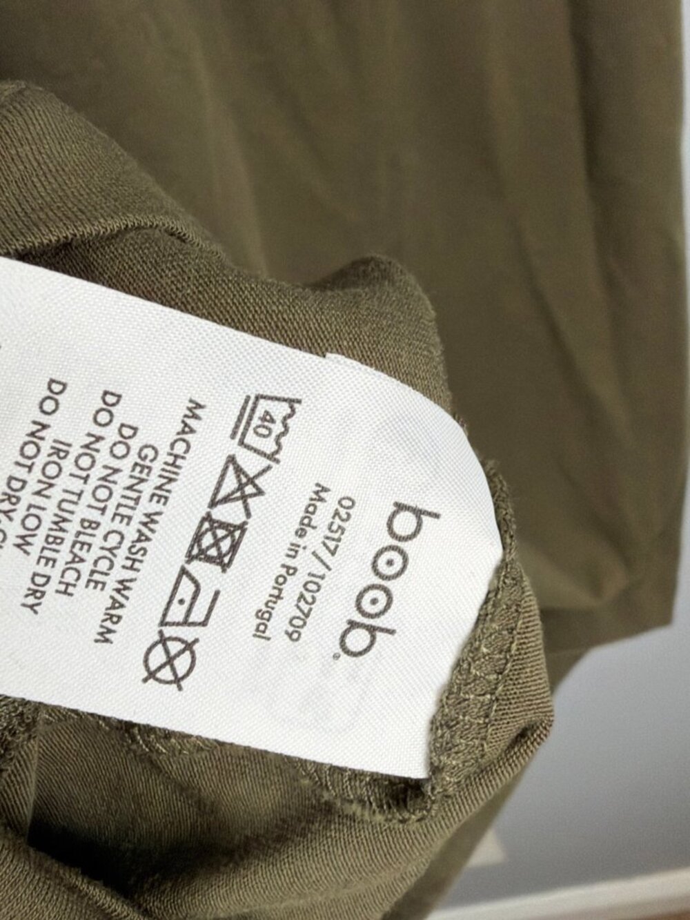 BOOB Design Nursing Dress Womens M Green Tie Front Maternity Postpartum Organic - Picture 7 of 11
